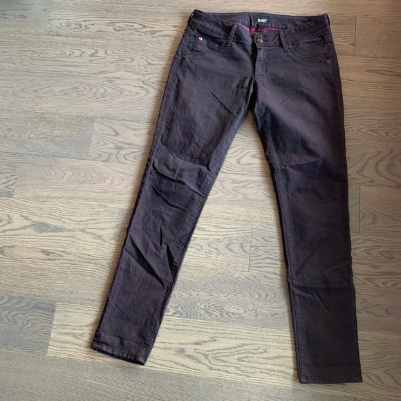 😻Hudson Collin Skinny Jeans Burgundy 😻 - Picture 5 of 7